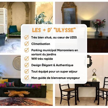 Ulysse, Appartement Spacieux Au Centre Historique D'Uzes En Rez-De-Chaussee Avec Exterieur, Proche Parking Des Marroniers Exteriér fotografie